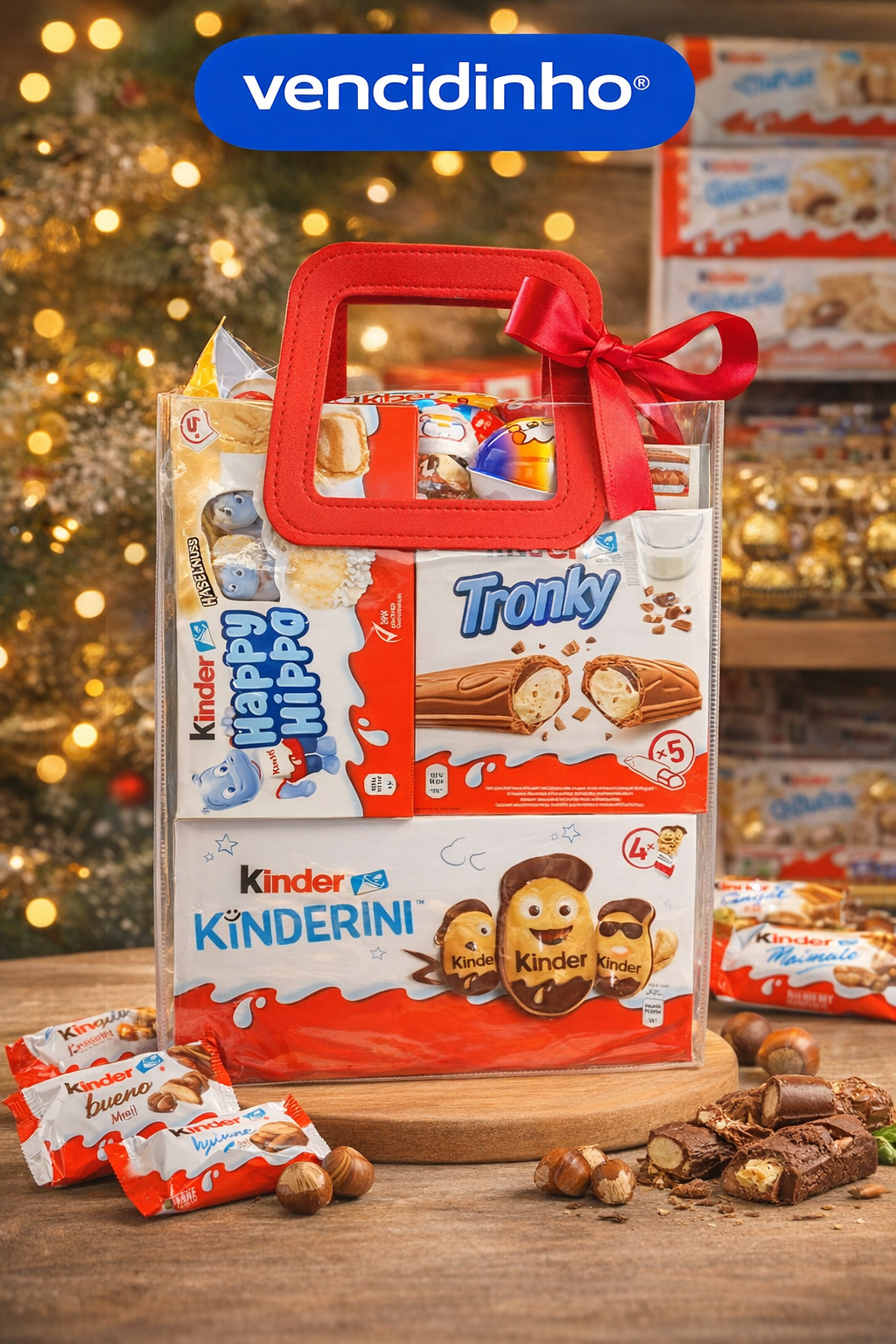 Cesta de Chocolates Kinder – Kit Presente Especial