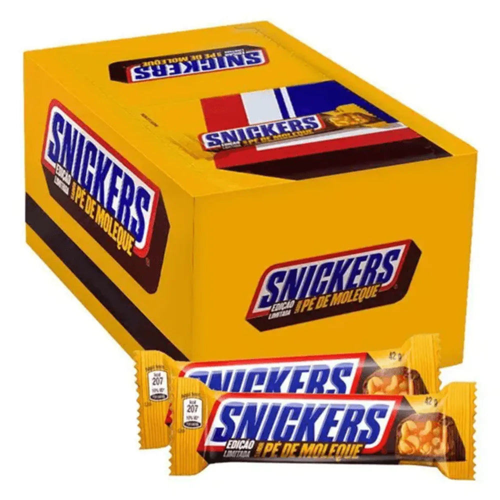 Caixa 20 Snickers – Pé de Moleque