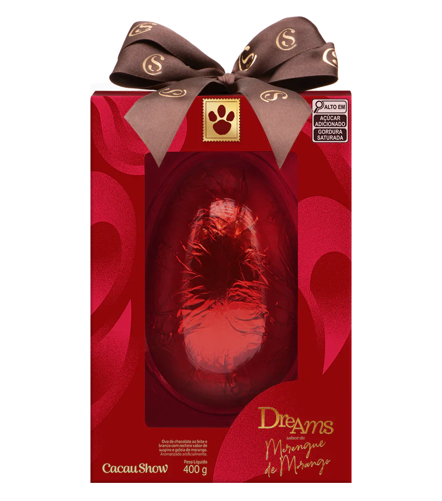 Ovo de Páscoa Dreams Merengue de Morango 400g