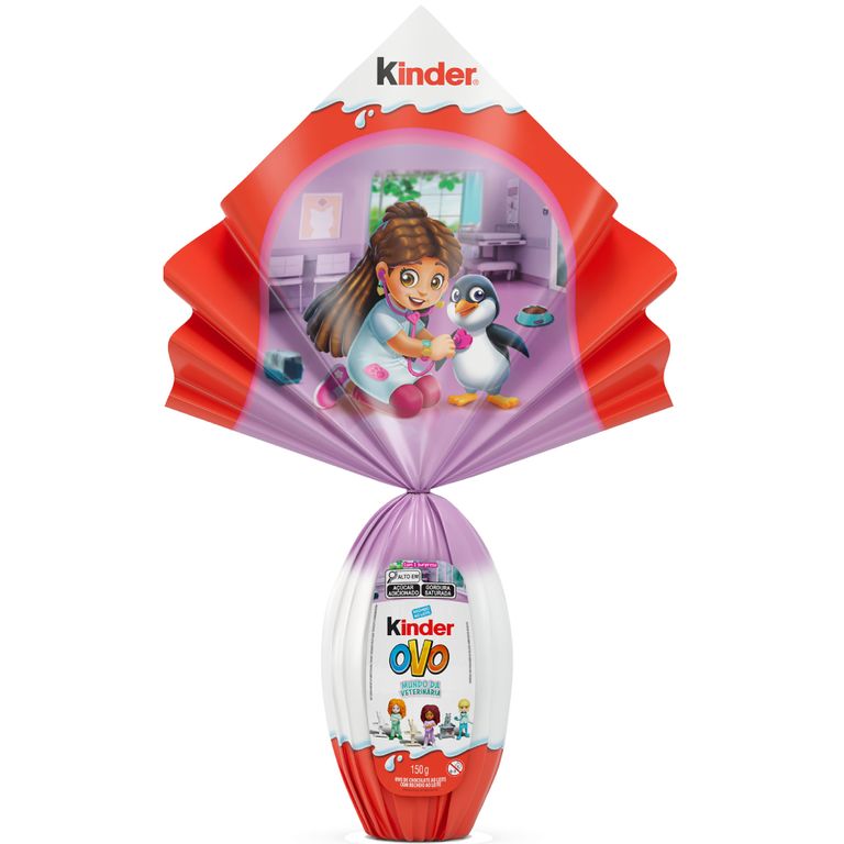 Ovo de Páscoa Kinder Descubra o Mundo Infantil Chocolate ao Leite 150g Surpresa Interativa