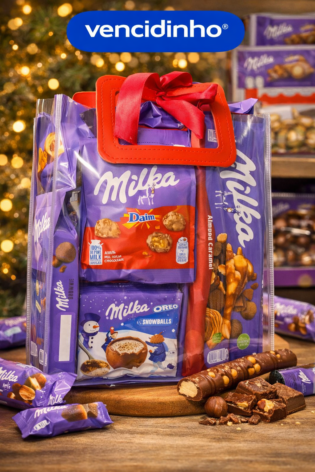 Cesta de Chocolates Milka – Presente Especial