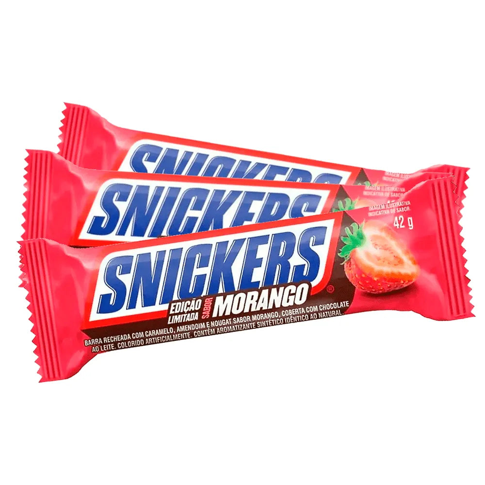Caixa 20 Snickers – Morango