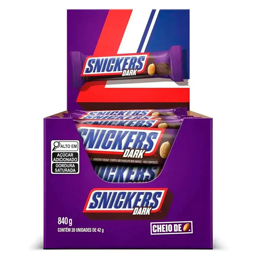 Caixa 20 Snickers – Dark