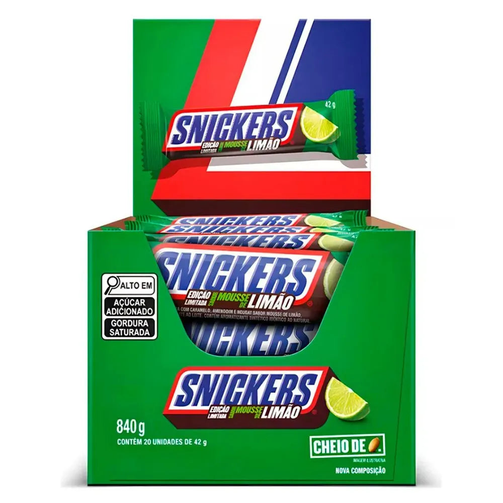 Caixa 20 Snickers – Limão