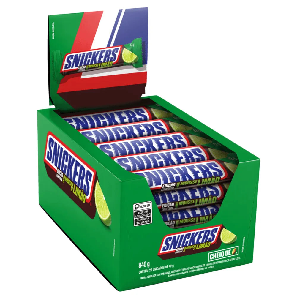 Caixa 20 Snickers – Limão